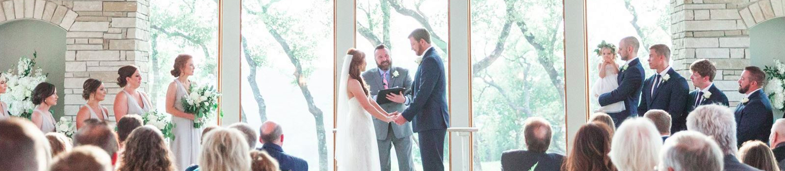 Austin Texas wedding officiant Austin Area Weddings performing wedding ceremony